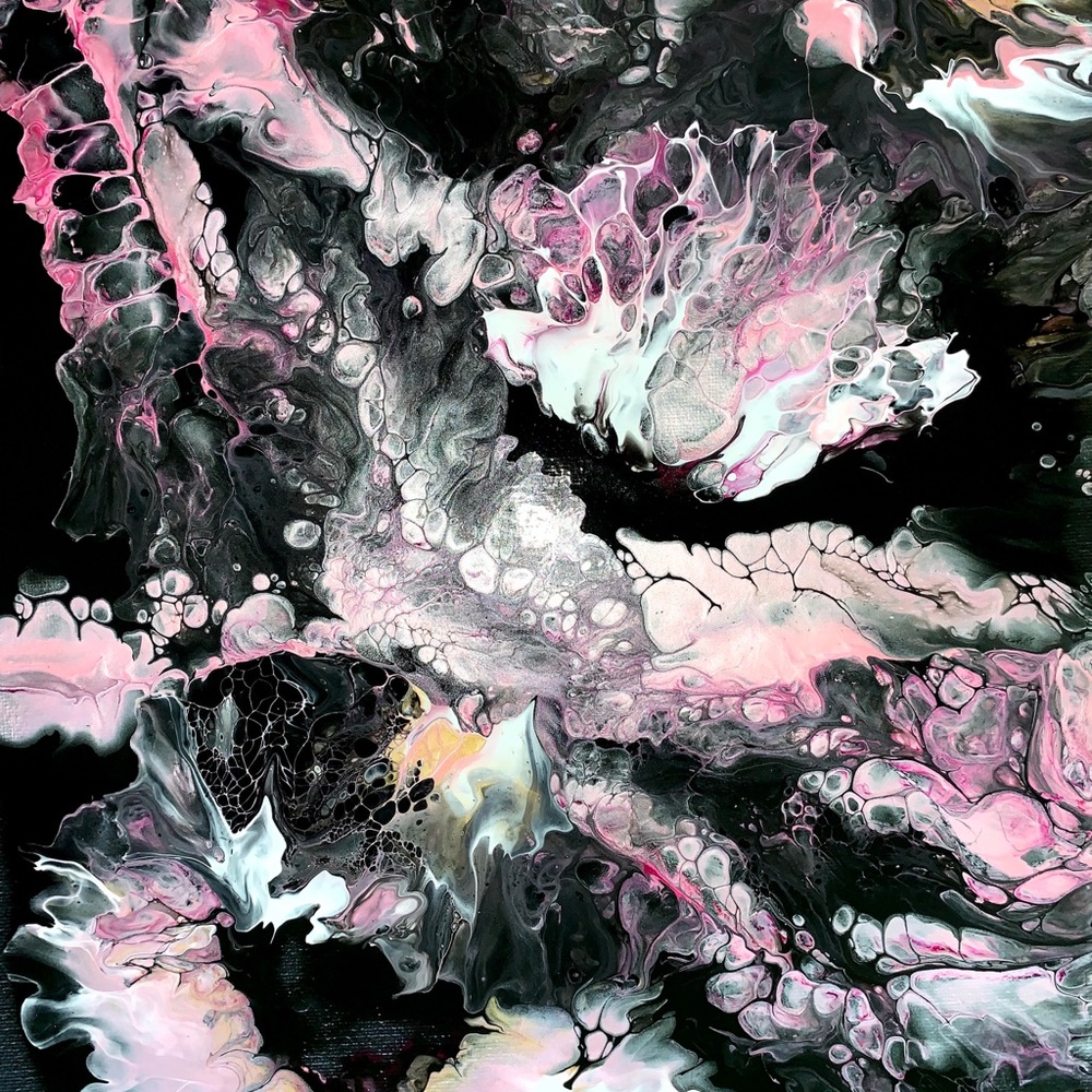 ORIGINAL ABSTRACT FLUID ACRYLIC PAINTING 🖼 - Picture 2 of 4